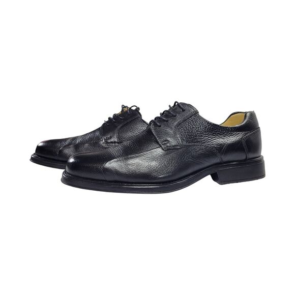 Belvedere Studio Bay Bridge Black Leather Lace Up Dress Shoes Mens Size 13 D